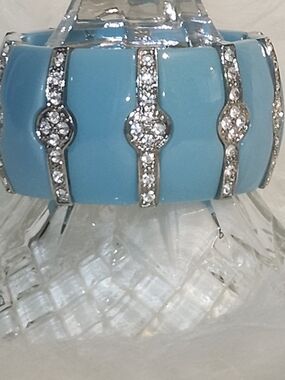 Blue Crystal Accent Women's Bracelet
